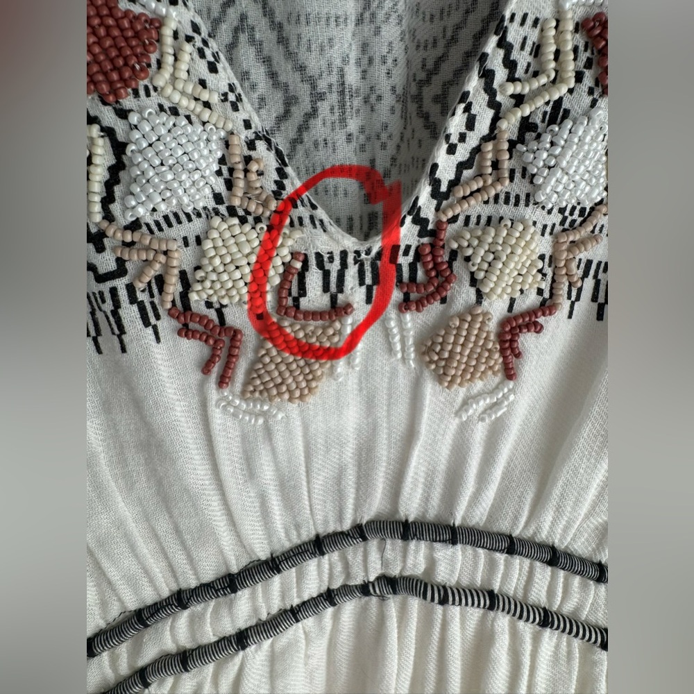 ZARA Limited Edition BEADED KAFTAN DRESS Women’s XS/S NEW bloggers favorite - Picture 11 of 12